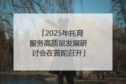 2025年托育服务高质量发展研讨会在普陀召开