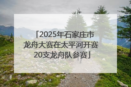 2025年石家庄市龙舟大赛在太平河开赛 20支龙舟队参赛