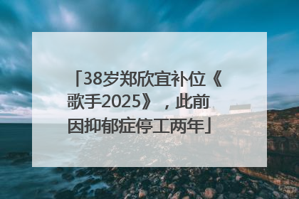 38岁郑欣宜补位《歌手2025》，此前因抑郁症停工两年