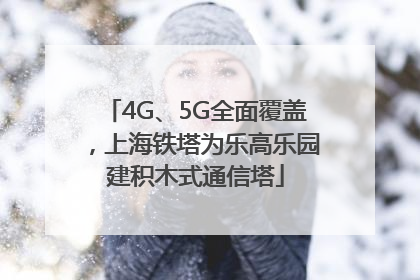 4G、5G全面覆盖，上海铁塔为乐高乐园建积木式通信塔