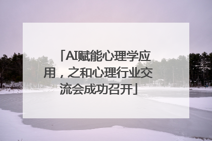 AI赋能心理学应用，之和心理行业交流会成功召开